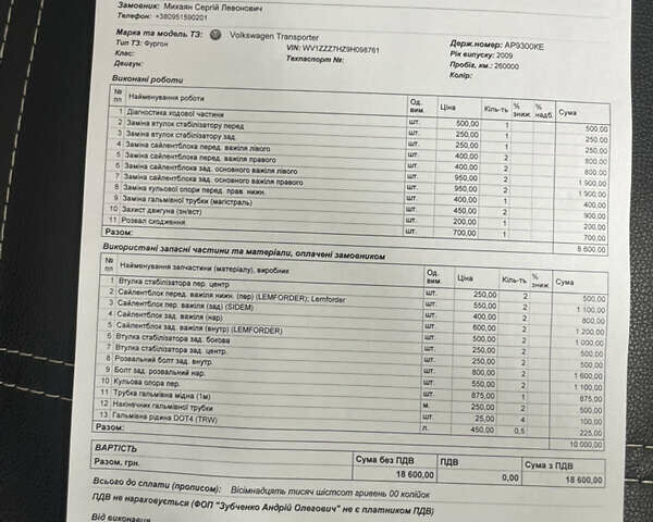 Сірий Фольксваген Мультиван, об'ємом двигуна 2.46 л та пробігом 294 тис. км за 11000 $, фото 27 на Automoto.ua