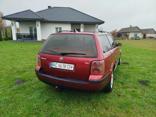Фольксваген Пассат Вариант 2003 в Ковель на Automoto.ua Красный Фольксваген Пассат Вариант, объемом двигателя 1.9 л и пробегом 350 тыс. км за 3700 $, фото 7 на Automoto.ua