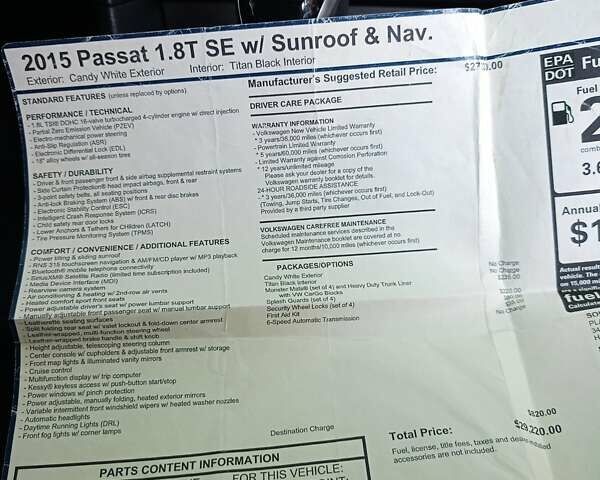 Білий Фольксваген Пассат, об'ємом двигуна 1.8 л та пробігом 184 тис. км за 11500 $, фото 19 на Automoto.ua