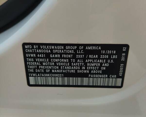 Білий Фольксваген Пассат, об'ємом двигуна 2 л та пробігом 91 тис. км за 16900 $, фото 10 на Automoto.ua