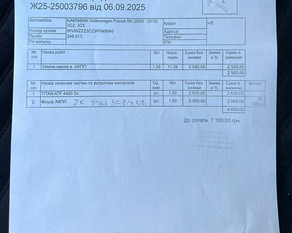 Черный Фольксваген Пассат, объемом двигателя 1.8 л и пробегом 247 тыс. км за 5999 $, фото 31 на Automoto.ua