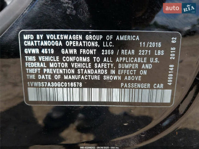 Черный Фольксваген Пассат, объемом двигателя 0 л и пробегом 87 тыс. км за 2000 $, фото 6 на Automoto.ua