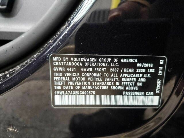 Черный Фольксваген Пассат, объемом двигателя 1.8 л и пробегом 6 тыс. км за 2600 $, фото 9 на Automoto.ua