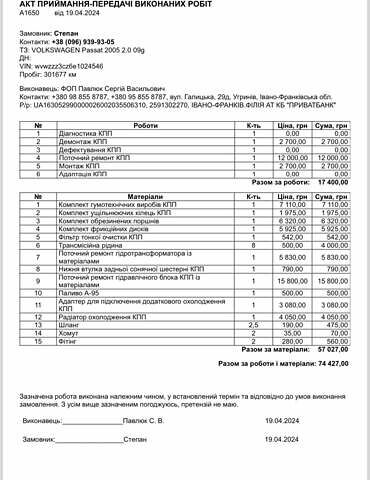 Черный Фольксваген Пассат, объемом двигателя 2 л и пробегом 298 тыс. км за 7200 $, фото 44 на Automoto.ua