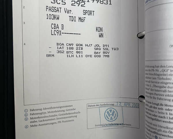 Черный Фольксваген Пассат, объемом двигателя 1.97 л и пробегом 242 тыс. км за 7300 $, фото 6 на Automoto.ua