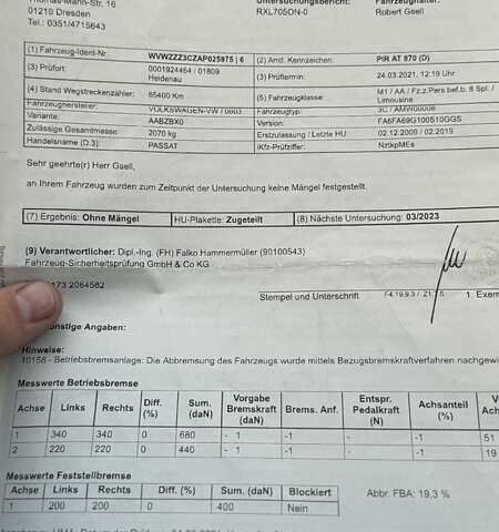 Сірий Фольксваген Пассат, об'ємом двигуна 1.8 л та пробігом 137 тис. км за 8399 $, фото 99 на Automoto.ua