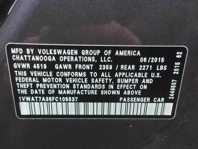 Сірий Фольксваген Пассат, об'ємом двигуна 0.18 л та пробігом 115 тис. км за 11200 $, фото 5 на Automoto.ua
