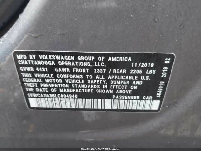 Серый Фольксваген Пассат, объемом двигателя 2 л и пробегом 66 тыс. км за 13000 $, фото 8 на Automoto.ua