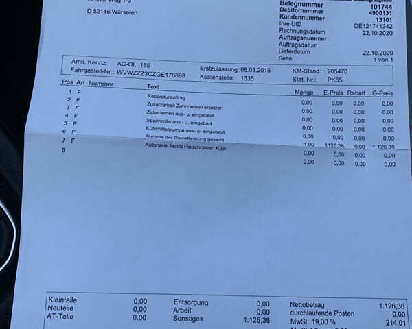 Сірий Фольксваген Пассат, об'ємом двигуна 2 л та пробігом 290 тис. км за 19700 $, фото 89 на Automoto.ua
