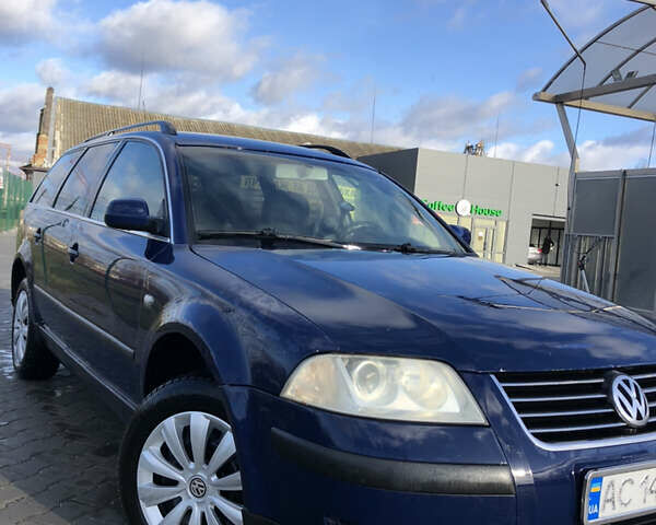 Синий Фольксваген Пассат, объемом двигателя 1.9 л и пробегом 390 тыс. км за 3200 $, фото 1 на Automoto.ua
