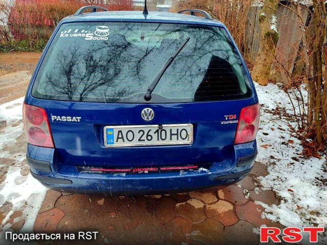 Синий Фольксваген Пассат, объемом двигателя 1.9 л и пробегом 347 тыс. км за 4300 $, фото 5 на Automoto.ua