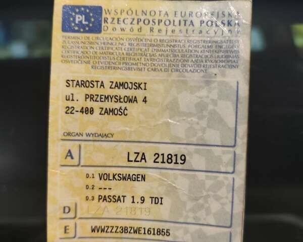 Зеленый Фольксваген Пассат, объемом двигателя 1.9 л и пробегом 440 тыс. км за 2000 $, фото 7 на Automoto.ua