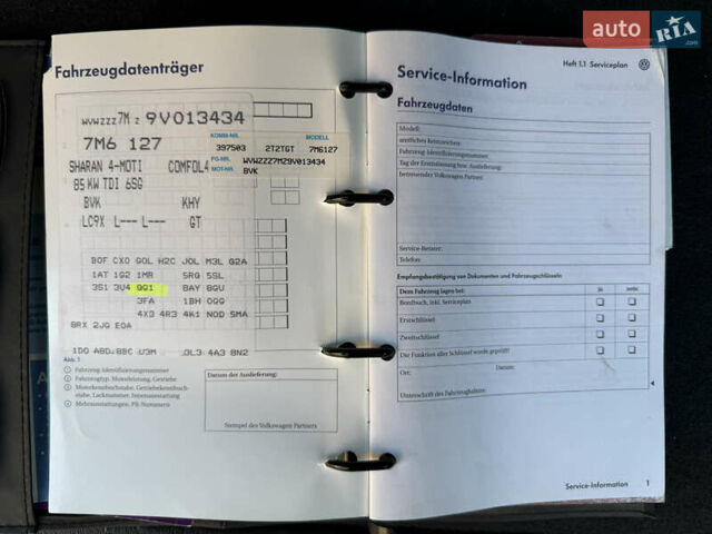 Черный Фольксваген Шаран, объемом двигателя 1.9 л и пробегом 194 тыс. км за 11000 $, фото 52 на Automoto.ua