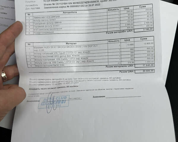 Черный Фольксваген Шаран, объемом двигателя 2 л и пробегом 344 тыс. км за 13000 $, фото 33 на Automoto.ua