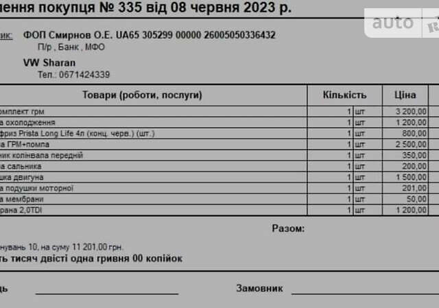 Серый Фольксваген Шаран, объемом двигателя 2 л и пробегом 542 тыс. км за 6400 $, фото 13 на Automoto.ua