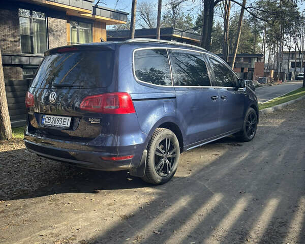 Синий Фольксваген Шаран, объемом двигателя 2 л и пробегом 188 тыс. км за 16700 $, фото 3 на Automoto.ua