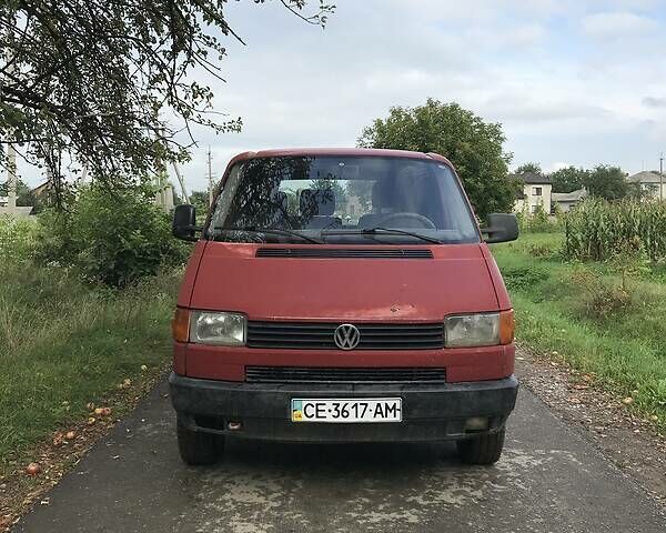 Червоний Фольксваген T4 (Transporter) пасс., об'ємом двигуна 1.9 л та пробігом 365 тис. км за 3200 $, фото 2 на Automoto.ua