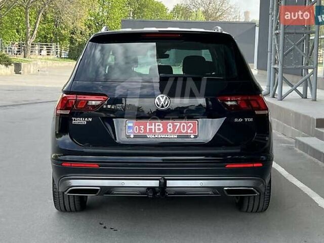 Черный Фольксваген Tiguan Allspace, объемом двигателя 1.97 л и пробегом 226 тыс. км за 22900 $, фото 3 на Automoto.ua