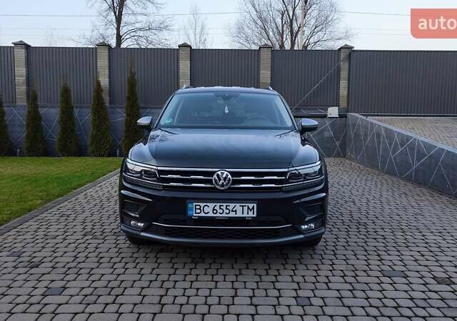Черный Фольксваген Tiguan Allspace, объемом двигателя 1.97 л и пробегом 204 тыс. км за 28400 $, фото 2 на Automoto.ua