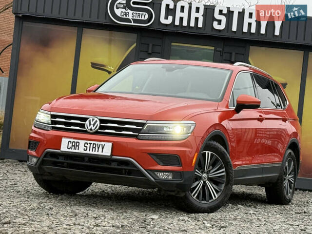Червоний Фольксваген Tiguan Allspace, об'ємом двигуна 1.98 л та пробігом 136 тис. км за 17999 $, фото 12 на Automoto.ua
