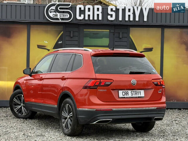Червоний Фольксваген Tiguan Allspace, об'ємом двигуна 1.98 л та пробігом 136 тис. км за 17999 $, фото 2 на Automoto.ua