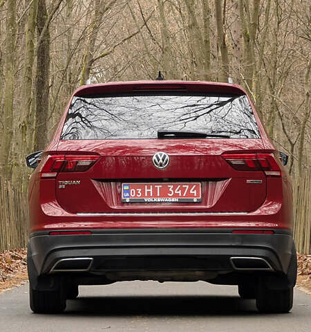 Червоний Фольксваген Tiguan Allspace, об'ємом двигуна 2 л та пробігом 198 тис. км за 16499 $, фото 1 на Automoto.ua