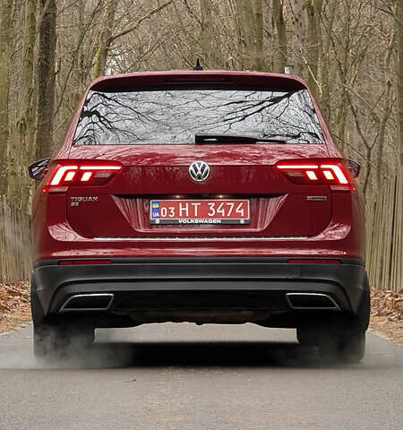 Червоний Фольксваген Tiguan Allspace, об'ємом двигуна 2 л та пробігом 198 тис. км за 16499 $, фото 3 на Automoto.ua