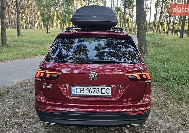 Красный Фольксваген Tiguan Allspace, объемом двигателя 1.98 л и пробегом 139 тыс. км за 19100 $, фото 7 на Automoto.ua