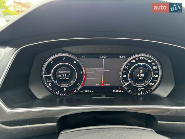Серый Фольксваген Tiguan Allspace, объемом двигателя 2 л и пробегом 152 тыс. км за 25990 $, фото 25 на Automoto.ua