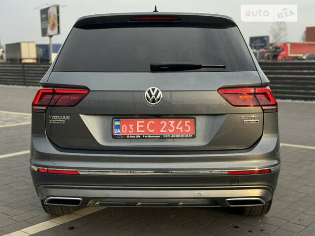 Серый Фольксваген Tiguan Allspace, объемом двигателя 2 л и пробегом 179 тыс. км за 27999 $, фото 8 на Automoto.ua