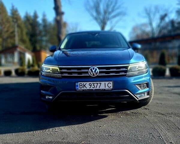 Синий Фольксваген Tiguan Allspace, объемом двигателя 2 л и пробегом 240 тыс. км за 18100 $, фото 1 на Automoto.ua