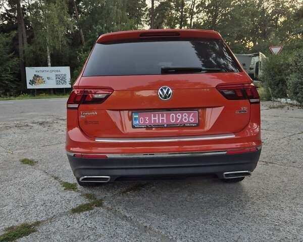Оранжевый Фольксваген Tiguan Allspace, объемом двигателя 2 л и пробегом 175 тыс. км за 18500 $, фото 15 на Automoto.ua