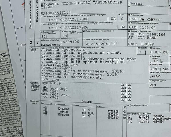 Білий Фольксваген Тігуан, об'ємом двигуна 2 л та пробігом 191 тис. км за 13500 $, фото 46 на Automoto.ua