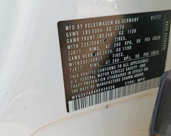 Белый Фольксваген Тигуан, объемом двигателя 1.98 л и пробегом 200 тыс. км за 14600 $, фото 4 на Automoto.ua