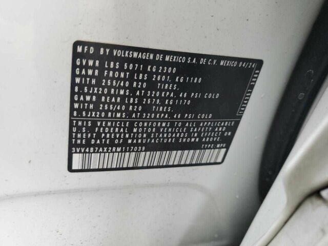 Белый Фольксваген Тигуан, объемом двигателя 2 л и пробегом 11 тыс. км за 8300 $, фото 12 на Automoto.ua