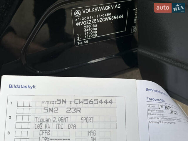 Черный Фольксваген Тигуан, объемом двигателя 1.99 л и пробегом 320 тыс. км за 14499 $, фото 186 на Automoto.ua
