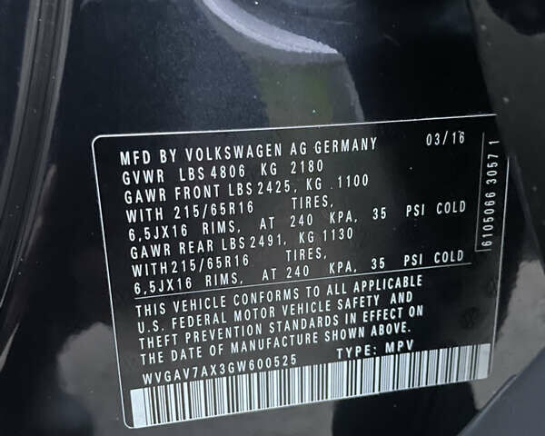 Черный Фольксваген Тигуан, объемом двигателя 2 л и пробегом 166 тыс. км за 13990 $, фото 12 на Automoto.ua