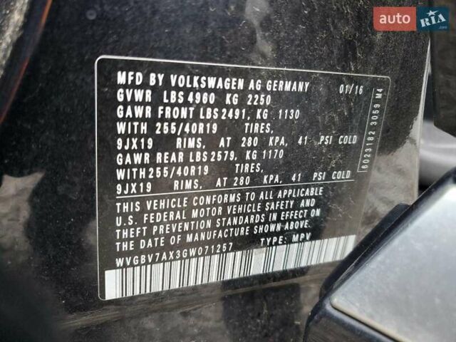 Чорний Фольксваген Тігуан, об'ємом двигуна 1.98 л та пробігом 139 тис. км за 1000 $, фото 11 на Automoto.ua