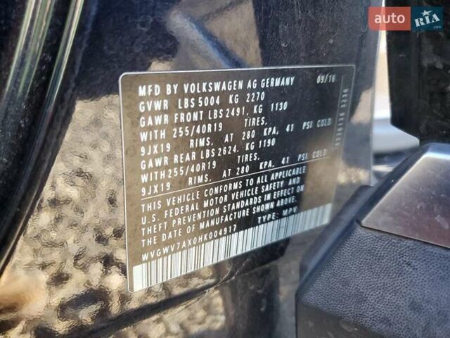 Черный Фольксваген Тигуан, объемом двигателя 2 л и пробегом 80 тыс. км за 1100 $, фото 12 на Automoto.ua