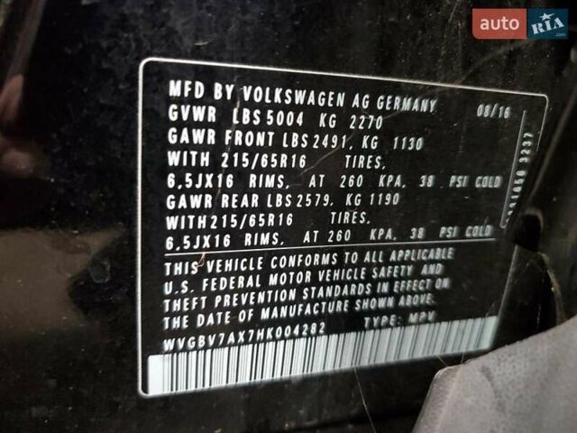 Чорний Фольксваген Тігуан, об'ємом двигуна 1.98 л та пробігом 138 тис. км за 1900 $, фото 12 на Automoto.ua