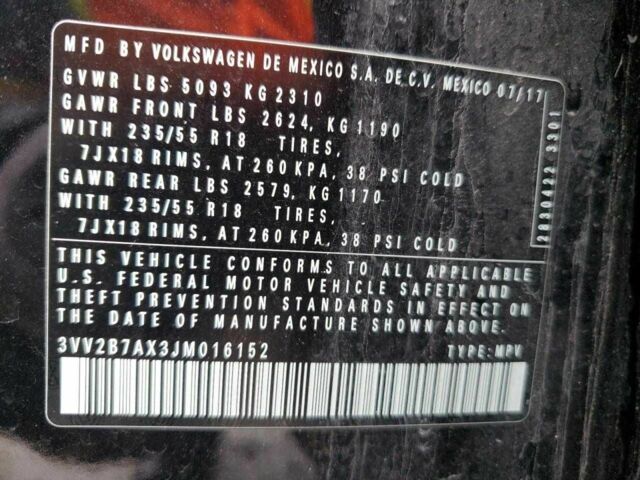 Чорний Фольксваген Тігуан, об'ємом двигуна 2 л та пробігом 79 тис. км за 7000 $, фото 12 на Automoto.ua