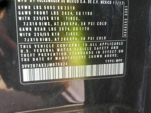 Черный Фольксваген Тигуан, объемом двигателя 2 л и пробегом 65 тыс. км за 4000 $, фото 11 на Automoto.ua