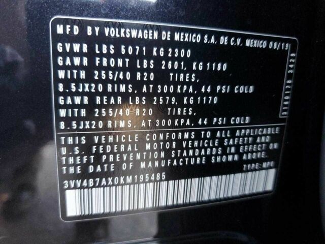 Чорний Фольксваген Тігуан, об'ємом двигуна 2 л та пробігом 65 тис. км за 6800 $, фото 12 на Automoto.ua
