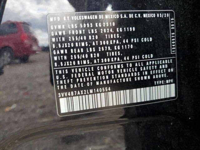 Черный Фольксваген Тигуан, объемом двигателя 2 л и пробегом 28 тыс. км за 5000 $, фото 12 на Automoto.ua
