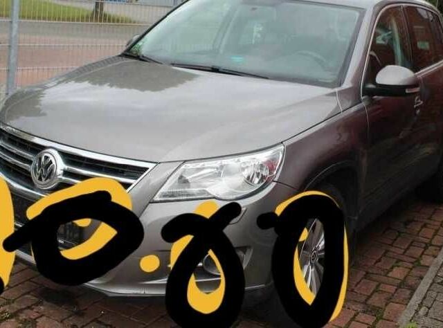 Коричневый Фольксваген Тигуан, объемом двигателя 1.4 л и пробегом 220 тыс. км за 9950 $, фото 2 на Automoto.ua