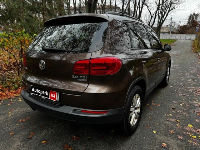 Коричневый Фольксваген Тигуан, объемом двигателя 2 л и пробегом 351 тыс. км за 13490 $, фото 5 на Automoto.ua