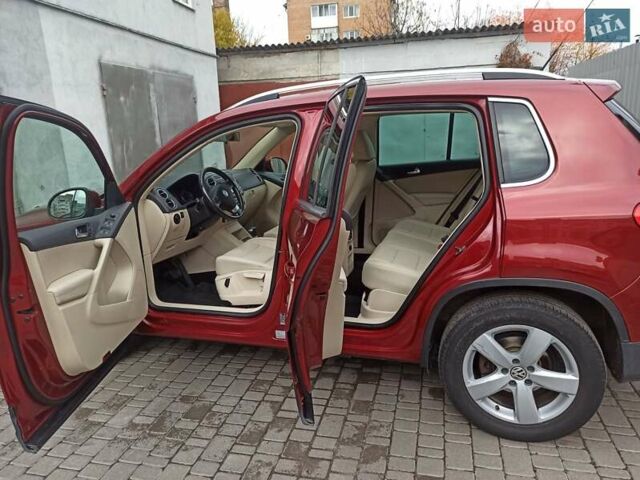 Красный Фольксваген Тигуан, объемом двигателя 1.98 л и пробегом 270 тыс. км за 9000 $, фото 11 на Automoto.ua