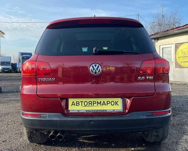Красный Фольксваген Тигуан, объемом двигателя 1.98 л и пробегом 265 тыс. км за 9990 $, фото 8 на Automoto.ua