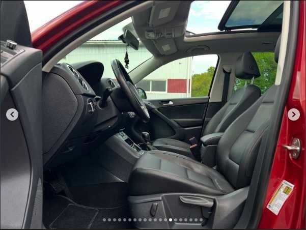 Красный Фольксваген Тигуан, объемом двигателя 2 л и пробегом 205 тыс. км за 12000 $, фото 13 на Automoto.ua