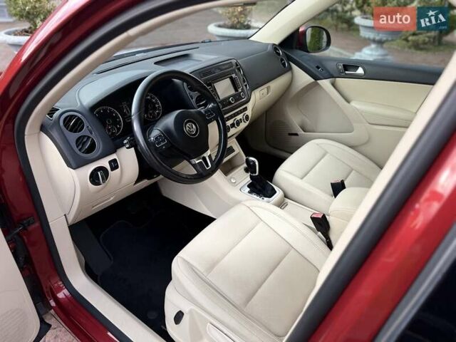 Красный Фольксваген Тигуан, объемом двигателя 1.98 л и пробегом 181 тыс. км за 13499 $, фото 1 на Automoto.ua